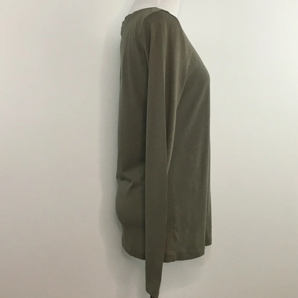 LOFT | Olive Green Long Sleeve Top